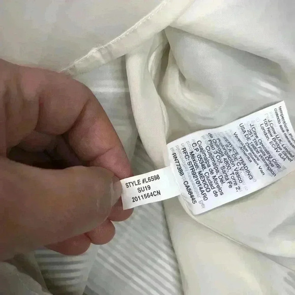 J Crew Womens Striped Round Neck Pleated Sleeveless Fit Flare Dress Size 14 Tall - Picture 8 of 10